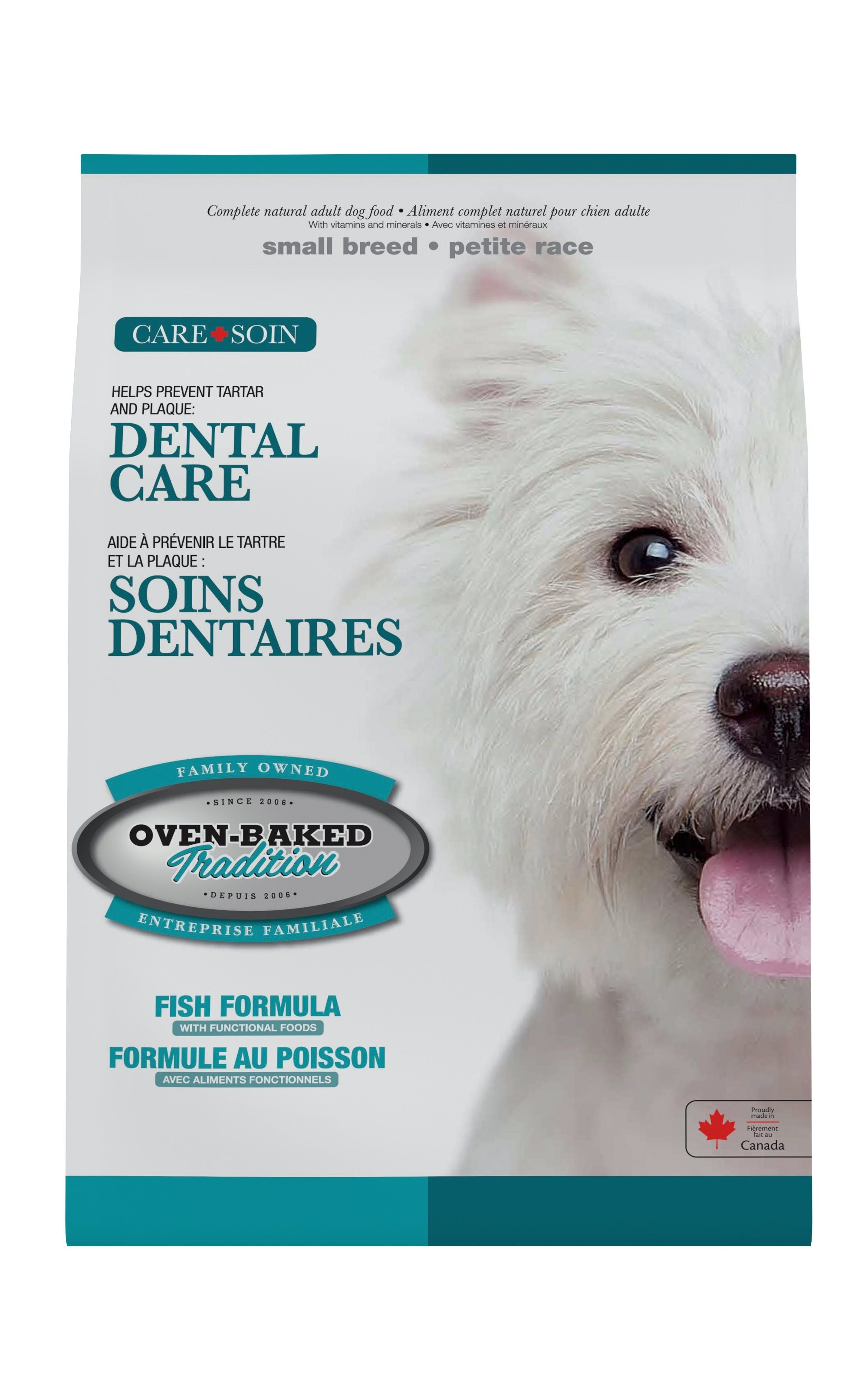 Oven-Baked Tradition Soins Dentaires Pour Chien De Petite Race Poisson 10lb / 4.54kg