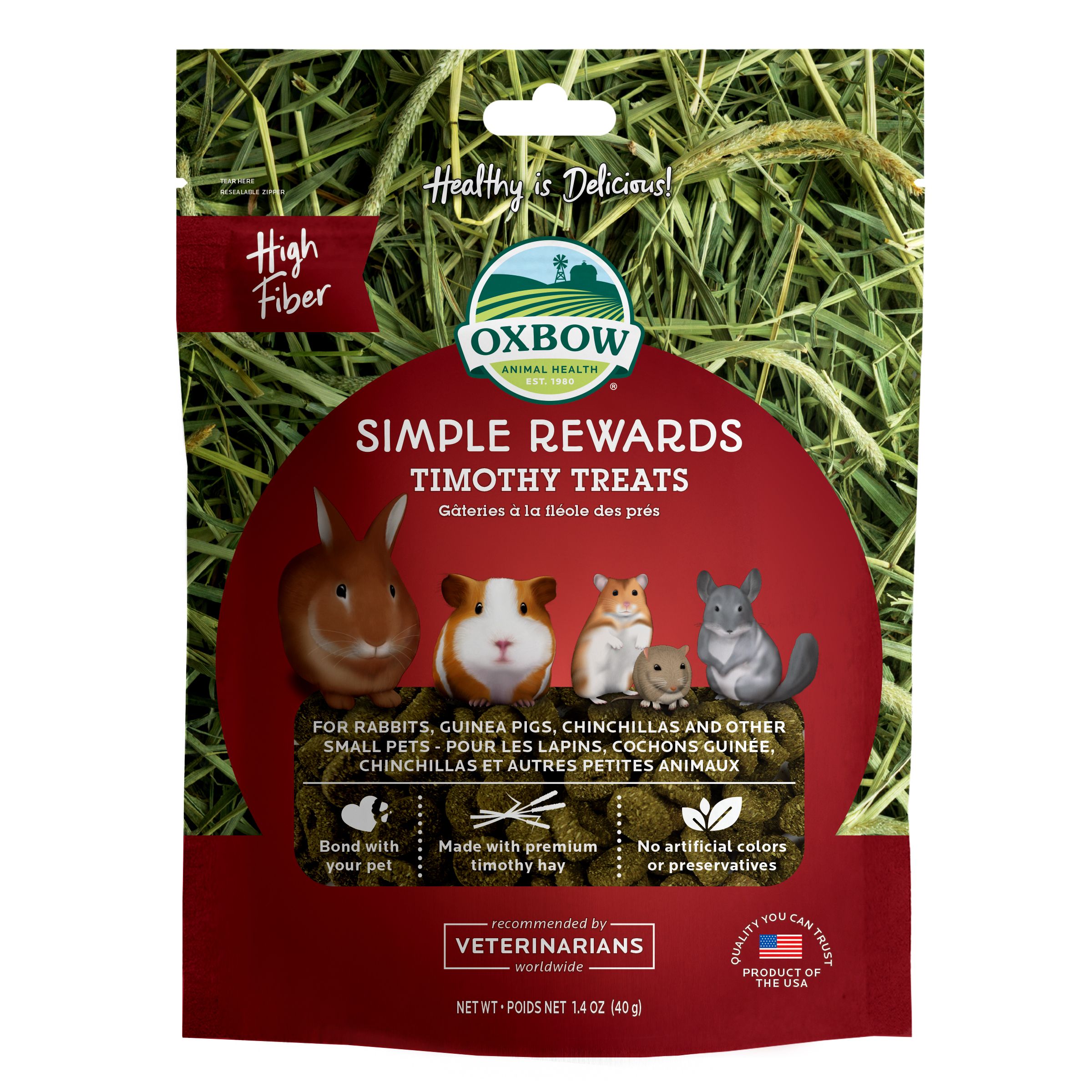 Oxbow Simple Rewards Fléole des Prés Timothy 40g
