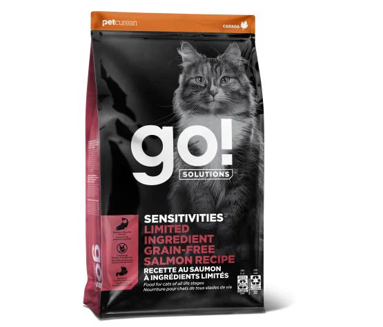 Petcurean Go! Sensitivities LID Sans Grains Pour Chat Saumon 3lbs / 1.36kg