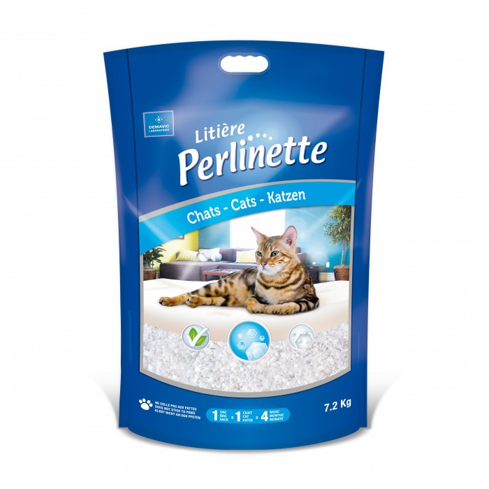 Perlinette Litière Absorbante de Silice 15.8lbs / 7.2kg