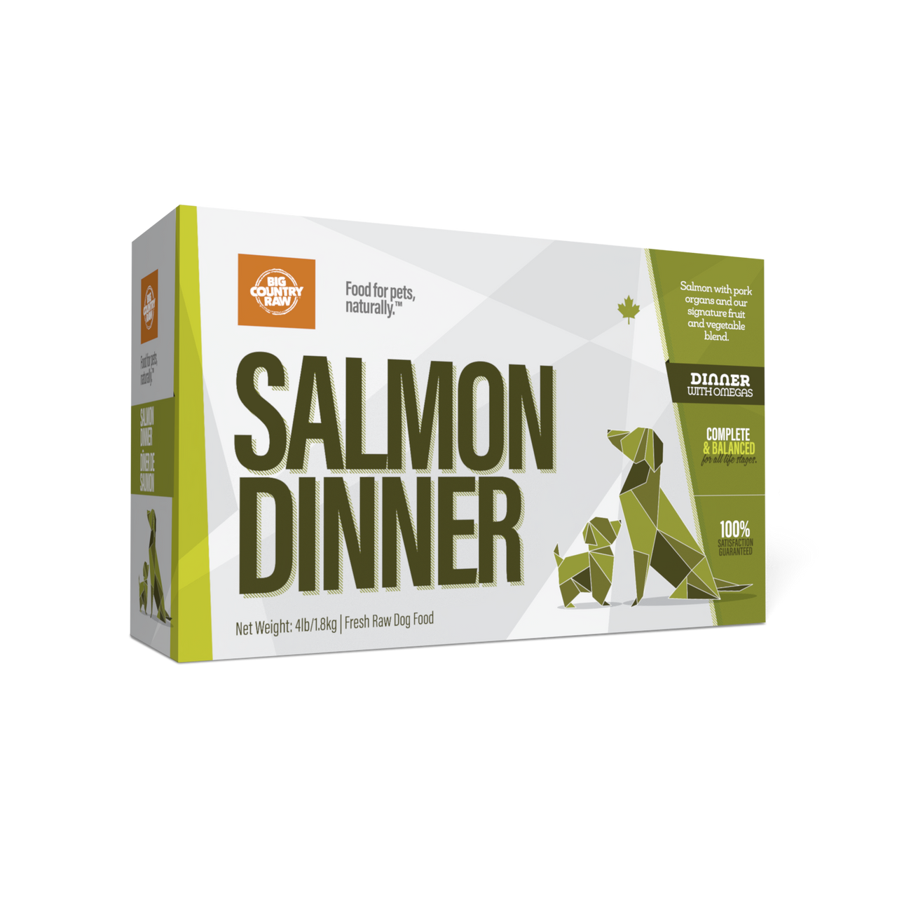 Big Country Raw Dîner De Saumon 4lbs / 1.8kg