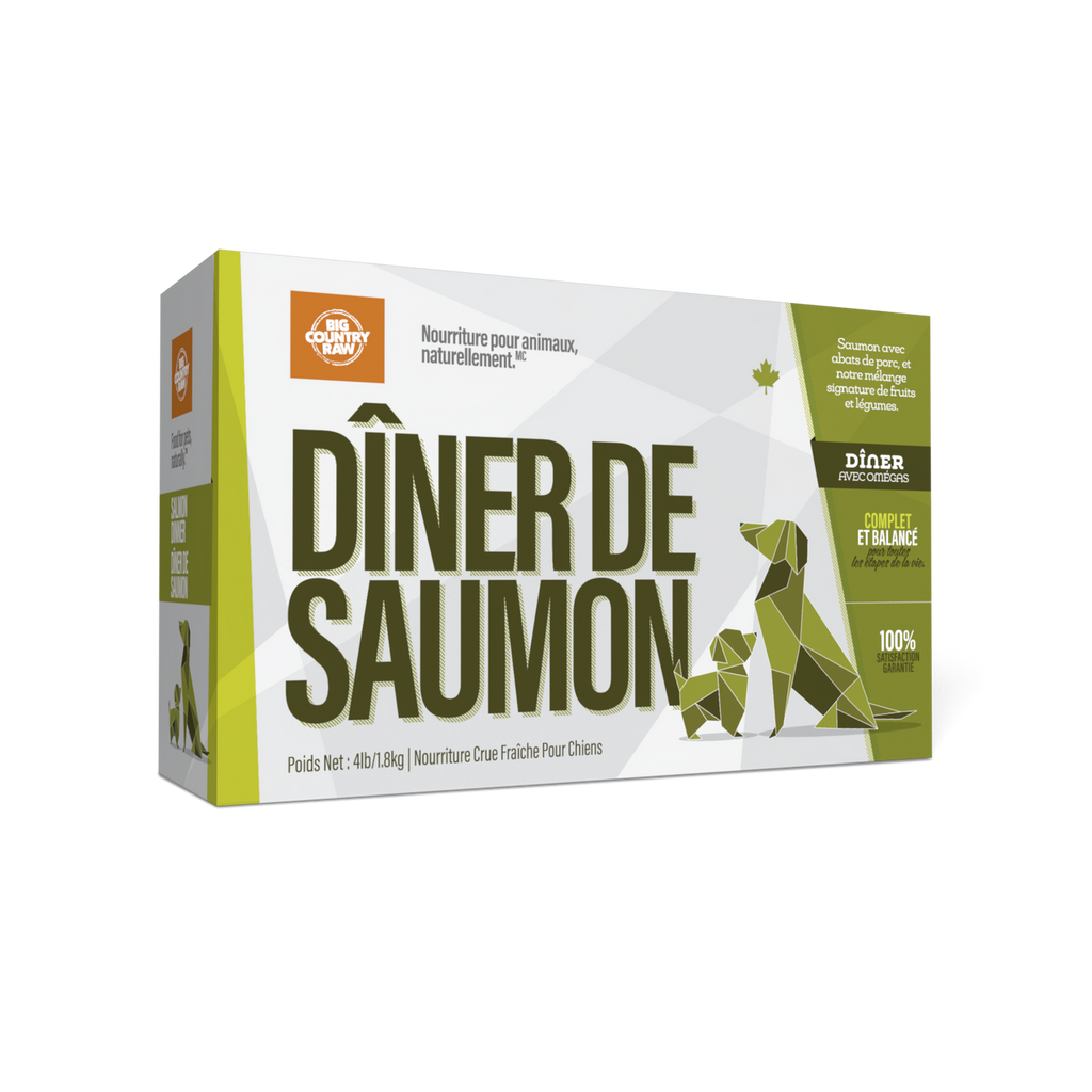 Big Country Raw Dîner De Saumon 4lbs / 1.8kg