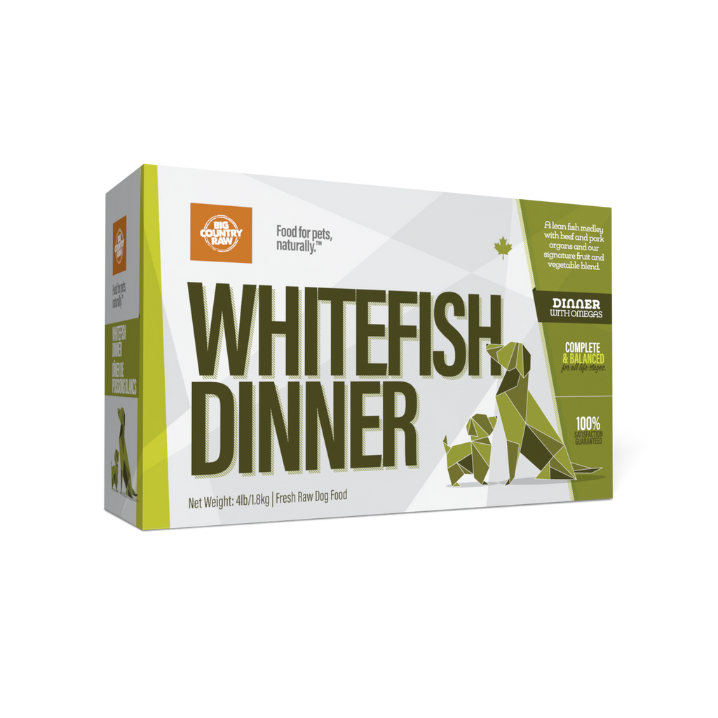 Big Country Raw Dîner De Poissons Blancs 4lbs / 1.8kg