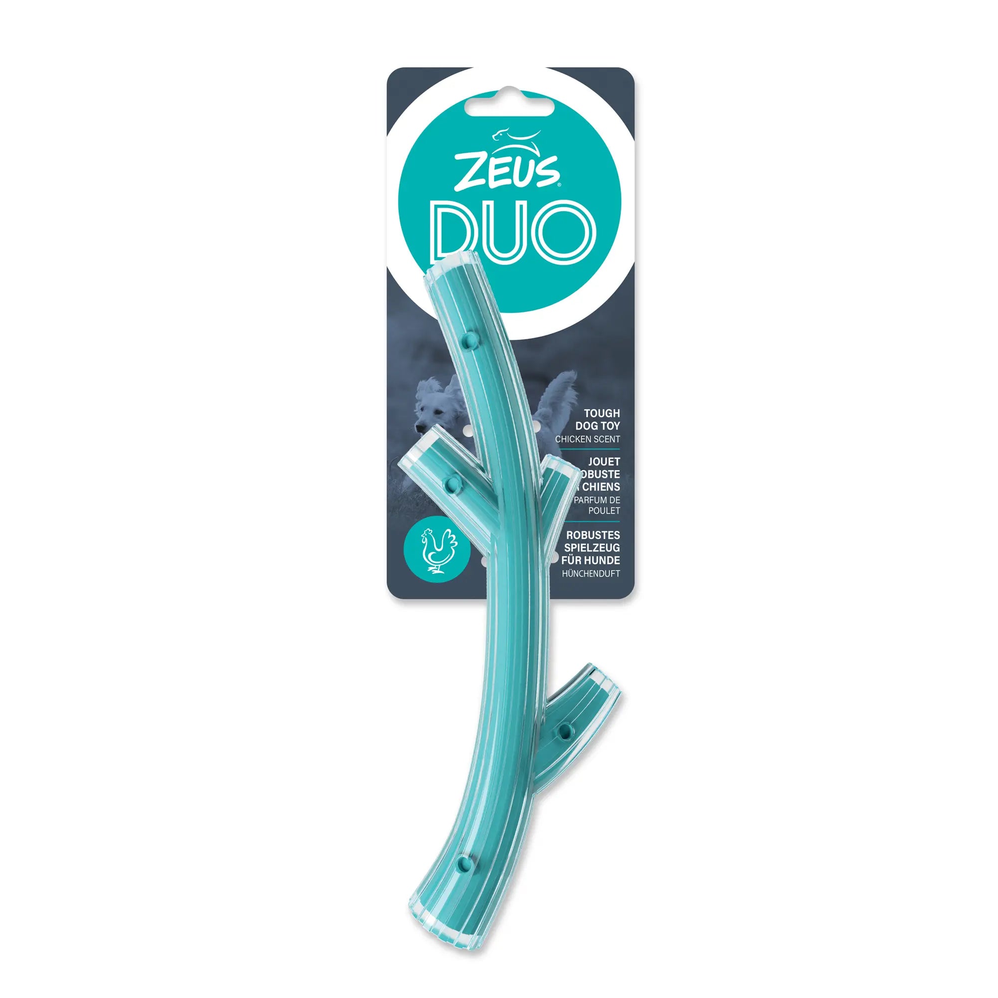 Zeus Duo Bâton Parfum Turquoise de Poulet 23cm