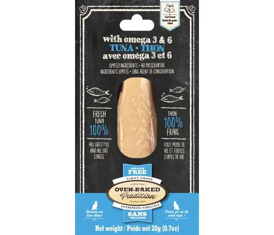 Oven-Baked Tradition Filet De Thon Avec Oméga 3 & 6 Gâterie Pour Chat 20g