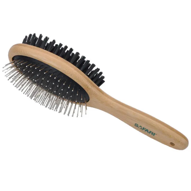 Safari Brosse en Bambou Acier / Soie Large