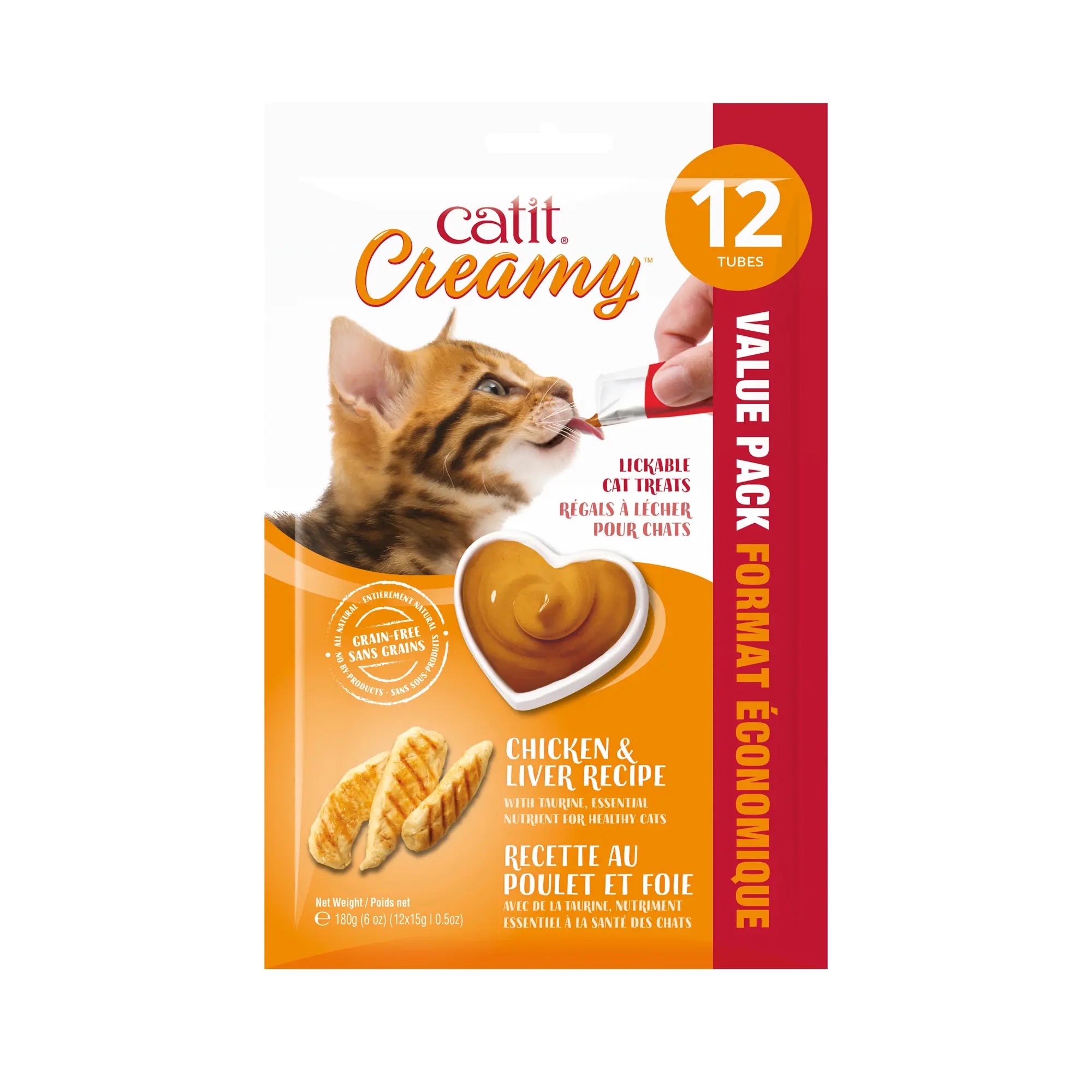Catit Creamy Poulet et Foie (12) 12x15g