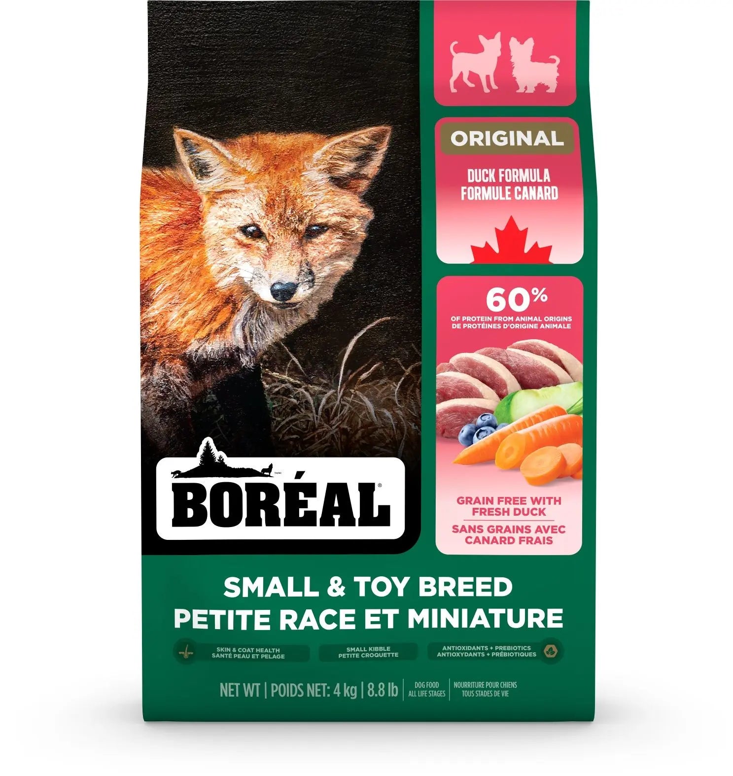 Boréal Original Pour Chien Miniature & Petite Race Sans Grains Canard 8.8lbs / 4kg
