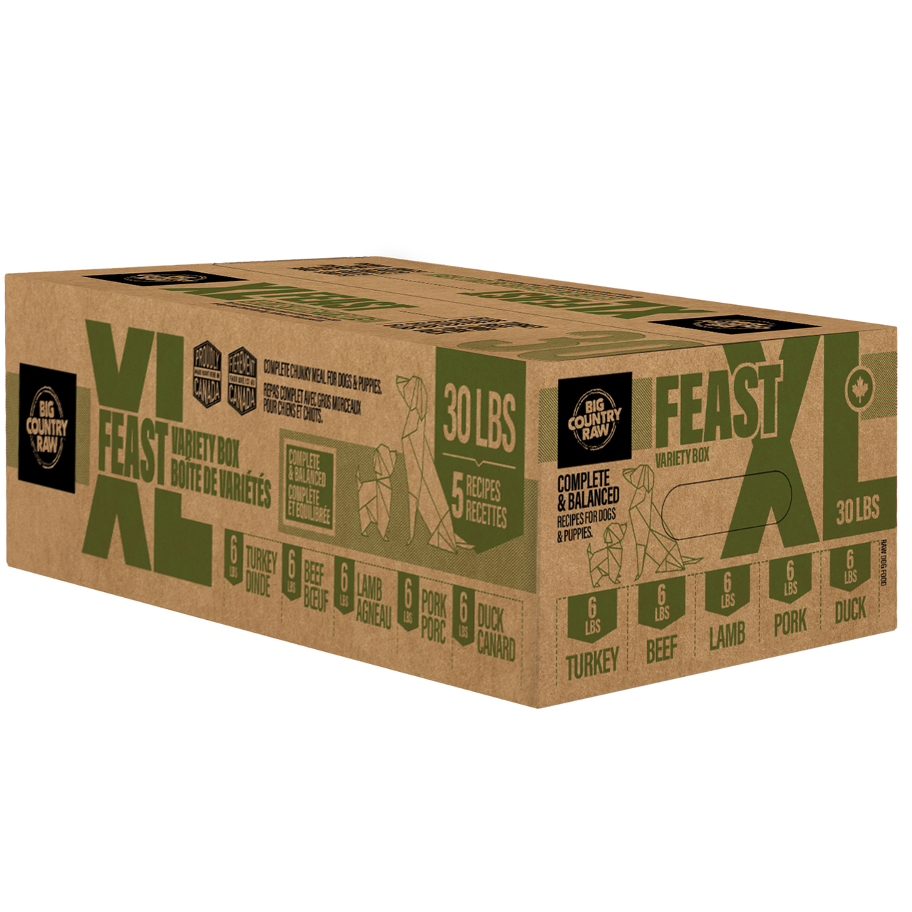 Big Country Raw XL Feast 30lbs / 13.6kg