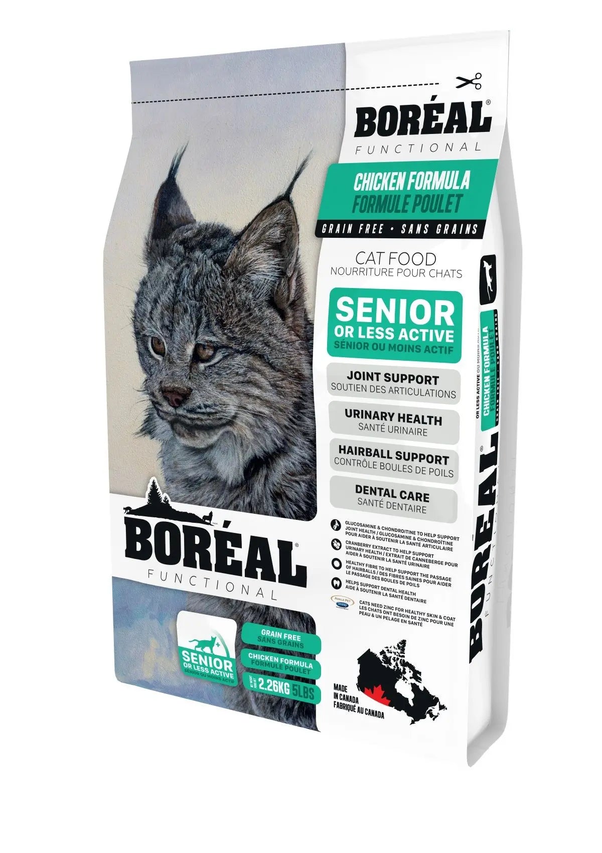 Boréal Functional, Nourriture Pour Chat Sénior - Poulet 5lbs / 2.26kg