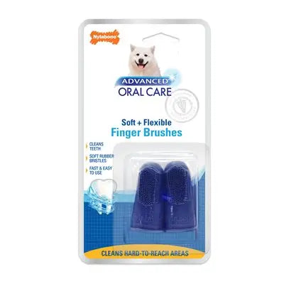 Nylabone Soins Bucco-Dentaires Avancés Doigtiers En Caoutchouc (2 Unités)