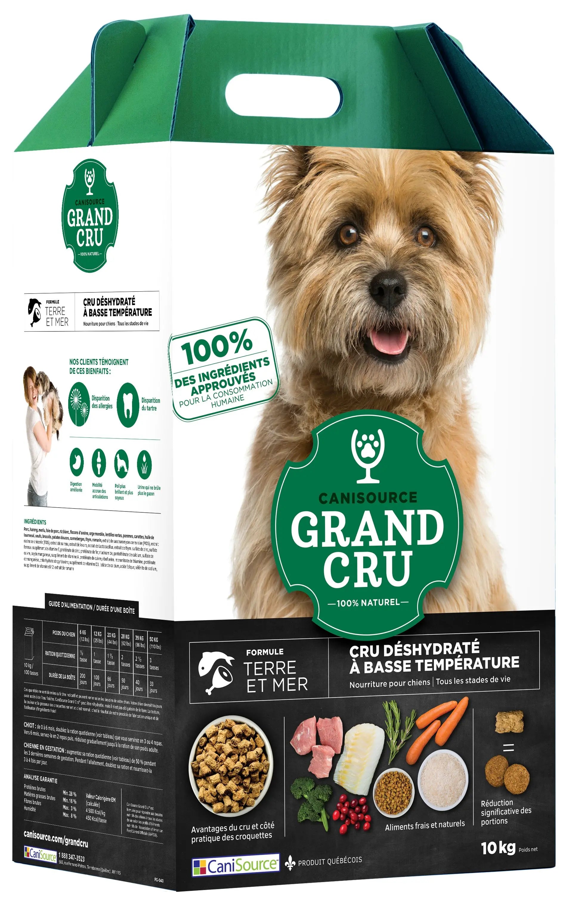 CaniSource Grand Cru Pour Chien Terre Et Mer Poisson & Porc 22lbs / 10kg