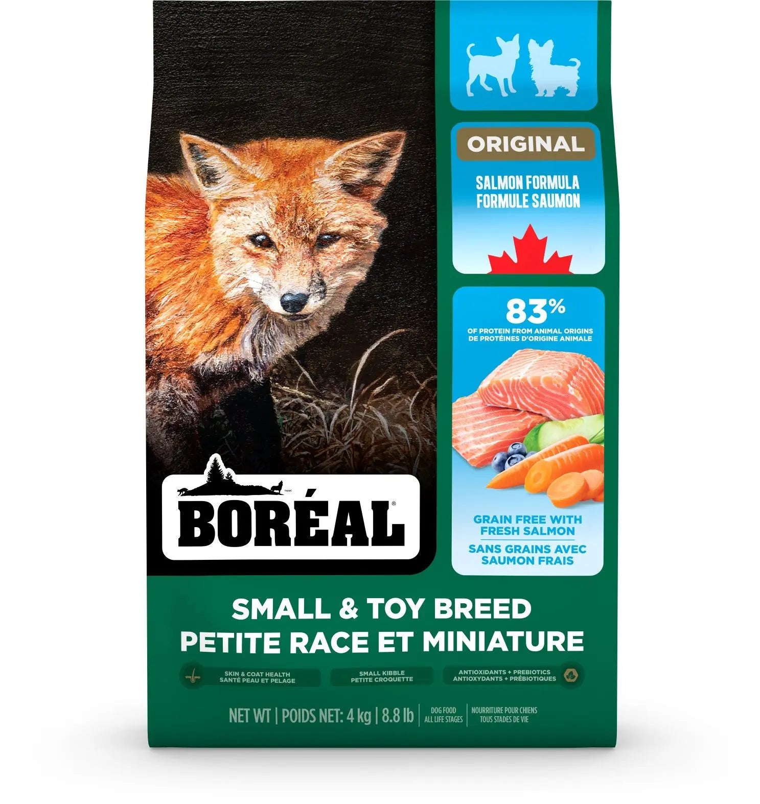 Boréal Original Pour Chien Miniature & Petite Race Sans Grains Saumon 8.8lbs / 4kg