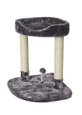 Bud'z Arbre à Chat Classique avec Jouet Sur Ressort Petit Gris 50 x 50 x 62cm