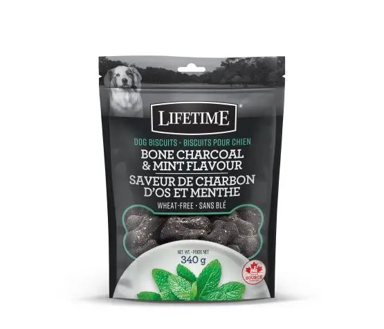 Trouw Nutrition Lifetime Biscuits Pour Chien au Charbon et Menthe 340g