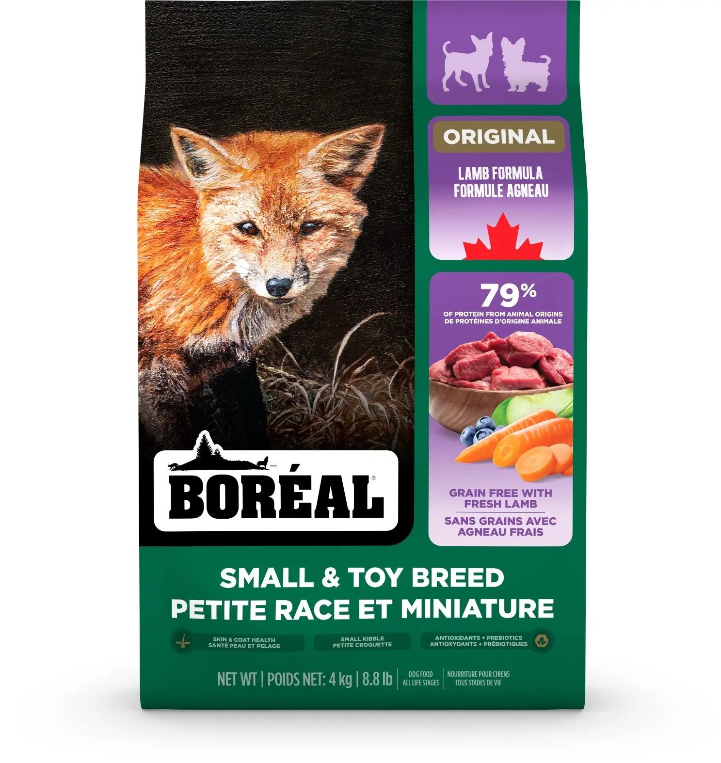 Boréal Original Pour Chien Miniature & Petite Race Sans Grains Agneau 8.8lbs / 4kg