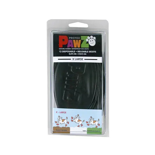 Pawz Bottes en Caoutchouc Très Grand Noir (12 Unités)