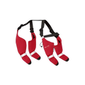 Canada Pooch Bottes à Bretelles Rouges Taille 2 (Régulières)