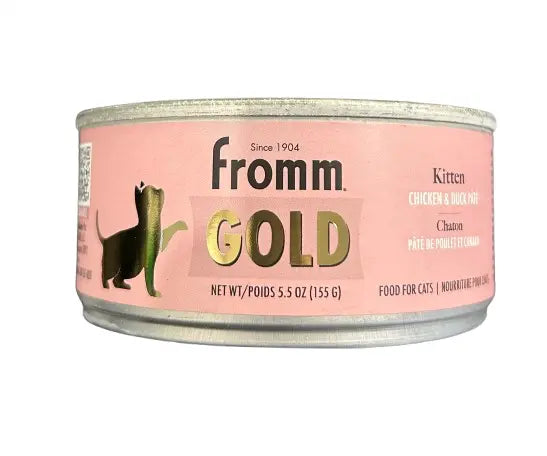 Fromm Gold Chaton Pâté de Poulet, Canard et Saumon 155g