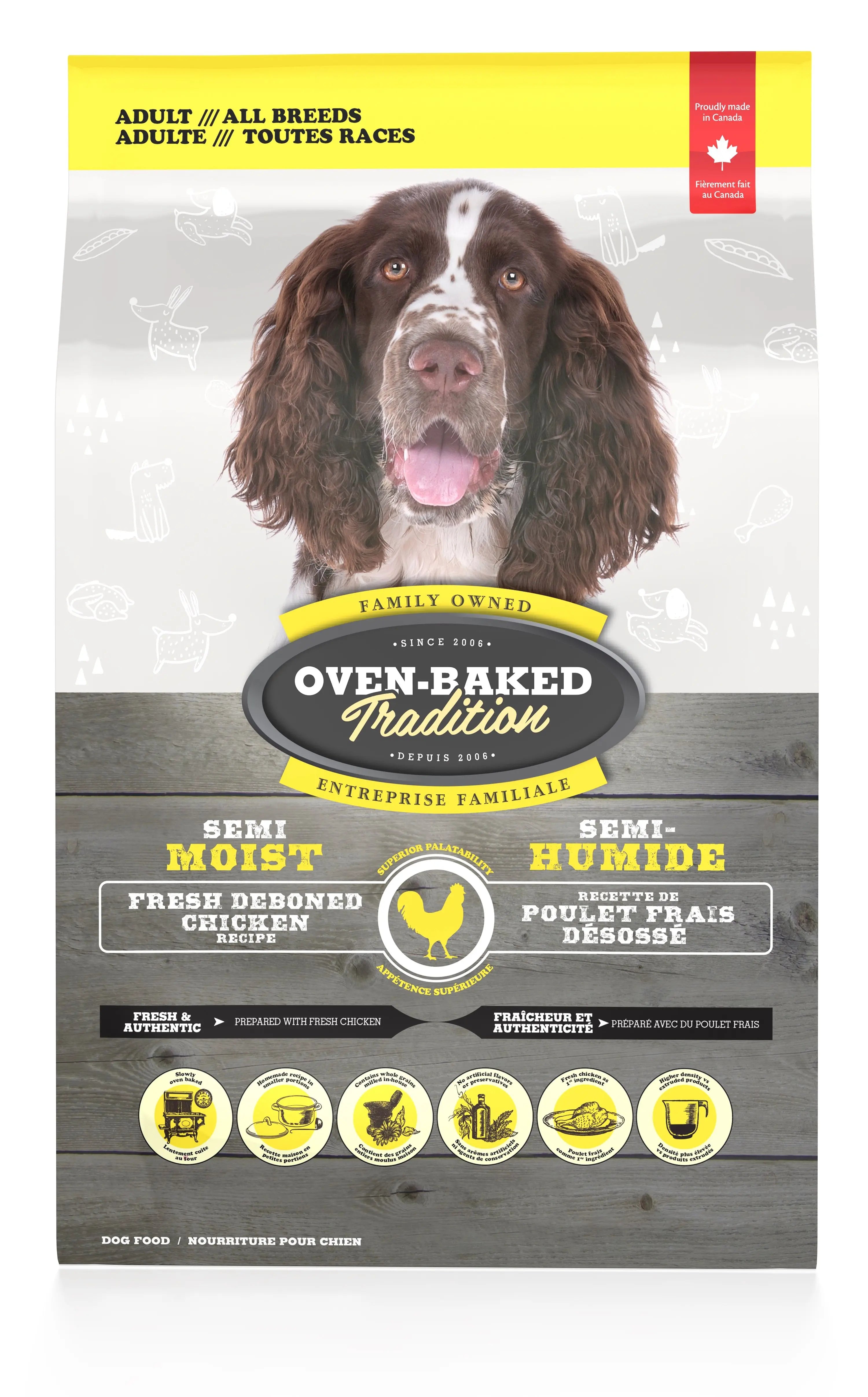 Oven-Baked Tradition Semi-Humide Pour Chien Poulet 20lb / 9.07kg
