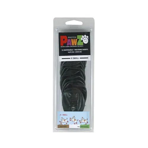 Pawz Bottes en Caoutchouc Très Petit Noir (12 Unités)
