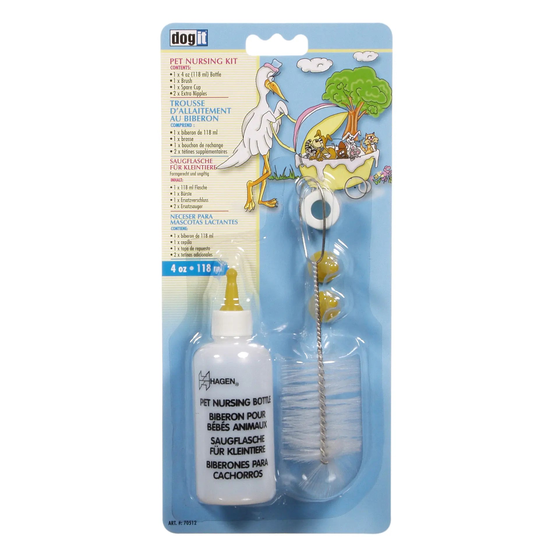 Dogit Trousse d’Allaitement Avec Biberon 118ml