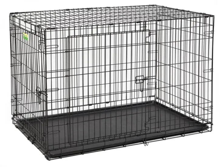 Midwest Cage Contour 2 Portes 48" Noir T-Grande