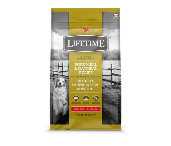 Trouw Nutrition Lifetime Chien Porc et Avoine 25lbs / 11.4kg