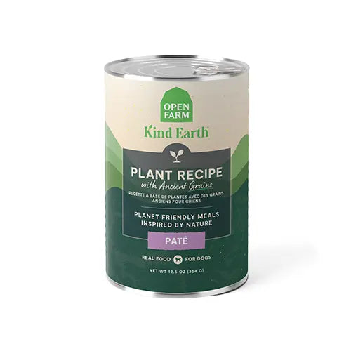 Open Farm Kind Earth Pâté aux Plantes et Grains Anciens pour Chien 354g