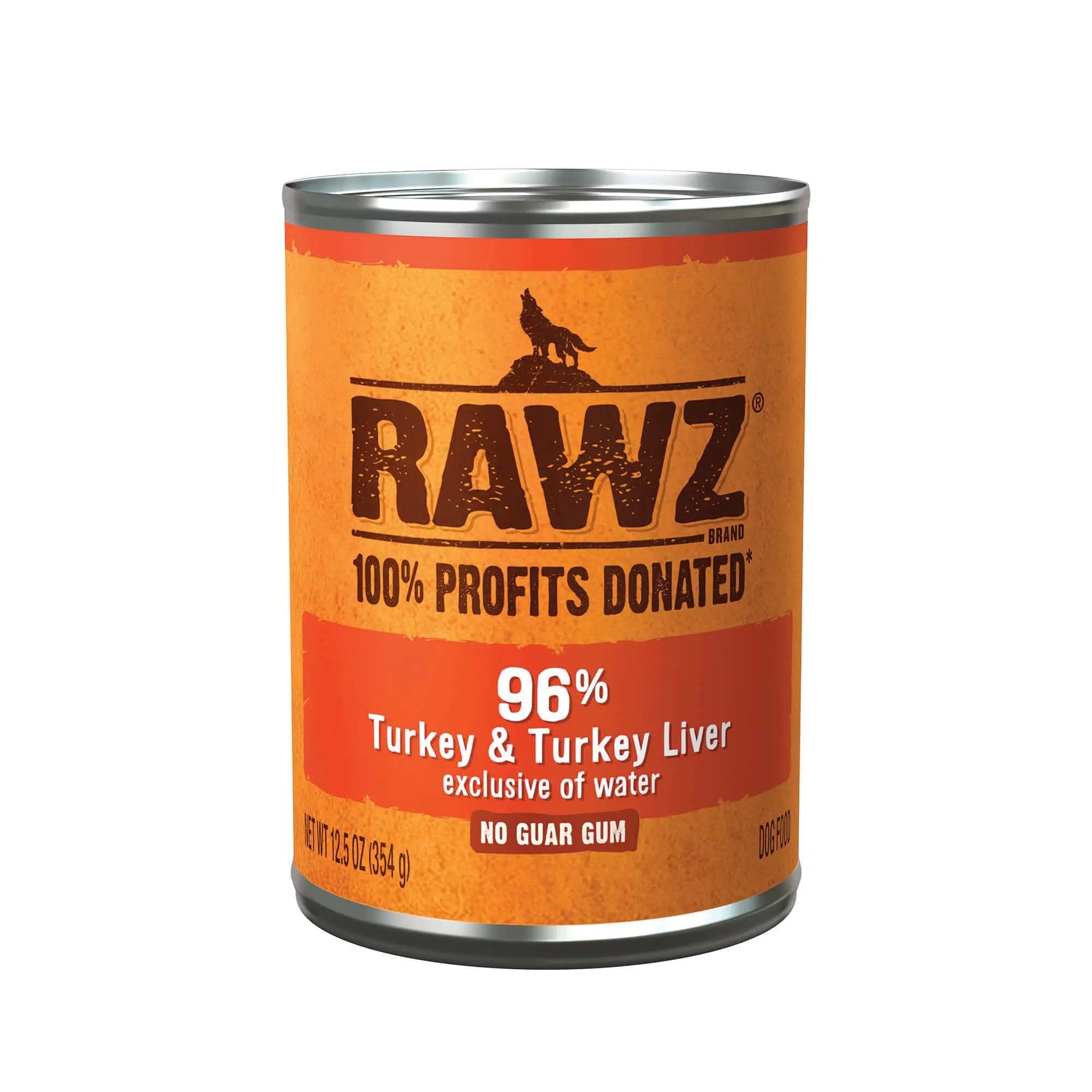 Rawz 96% Pâté de Dinde & Foie de Dinde pour Chien 354g