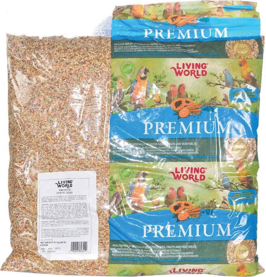 Living World Premium Mélange de Graines pour Perruches Ondulées 20lbs / 9.07kg